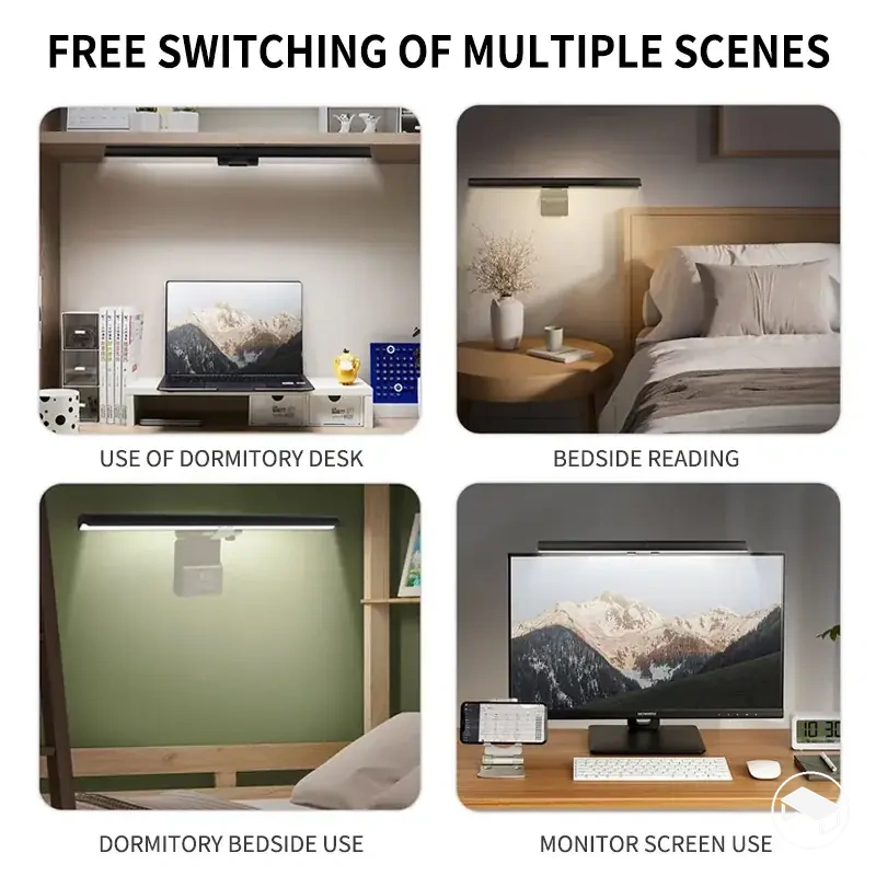 LED-Monitorleuchte für Computerbildschirme mit stufenloser Helligkeitsregelung