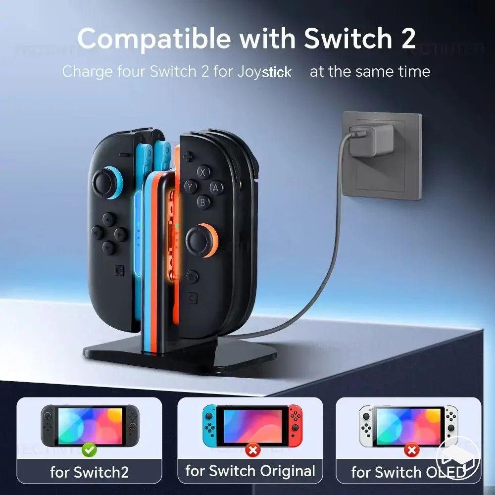 4-in-1-Ladestation für Switch-2-Controller