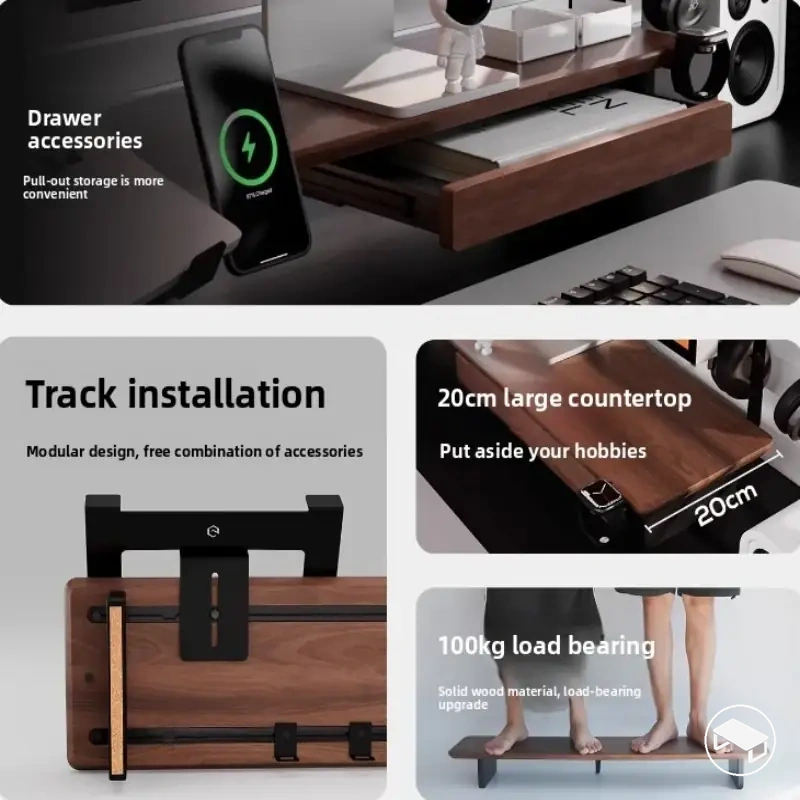 Caja metálica modular para escritorio con bandeja divisoria