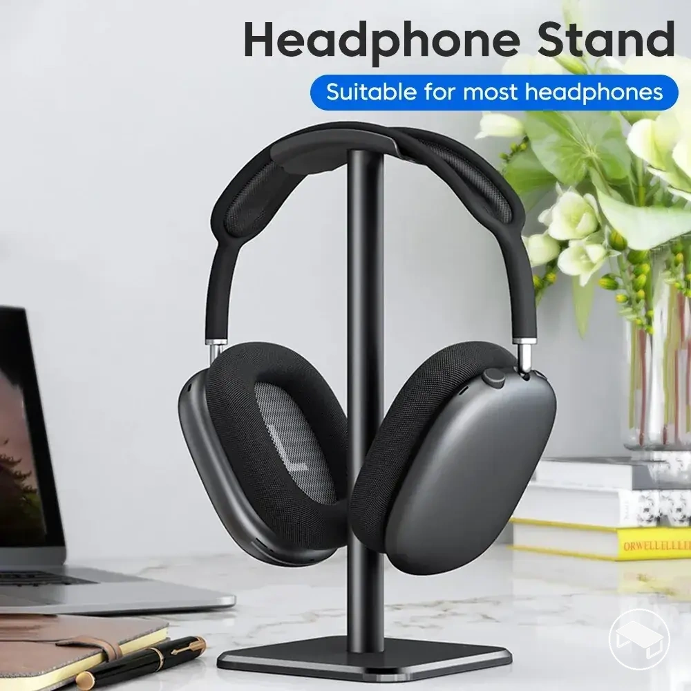 Support de bureau pour casque audio en alliage d'aluminium