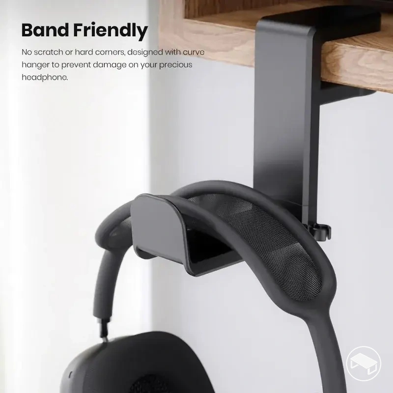 Crochet de bureau à pince pivotant sur 360 degrés pour casque audio